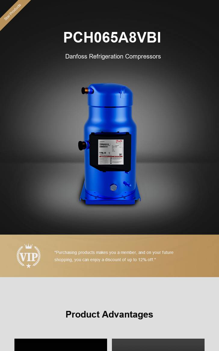 Danfoss Compressor PCH065A8VBI, technical parameters pdf, structure diagram